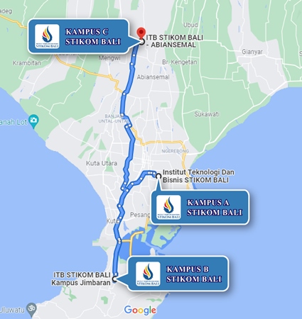 Location and Map ITB STIKOM Bali Nomor